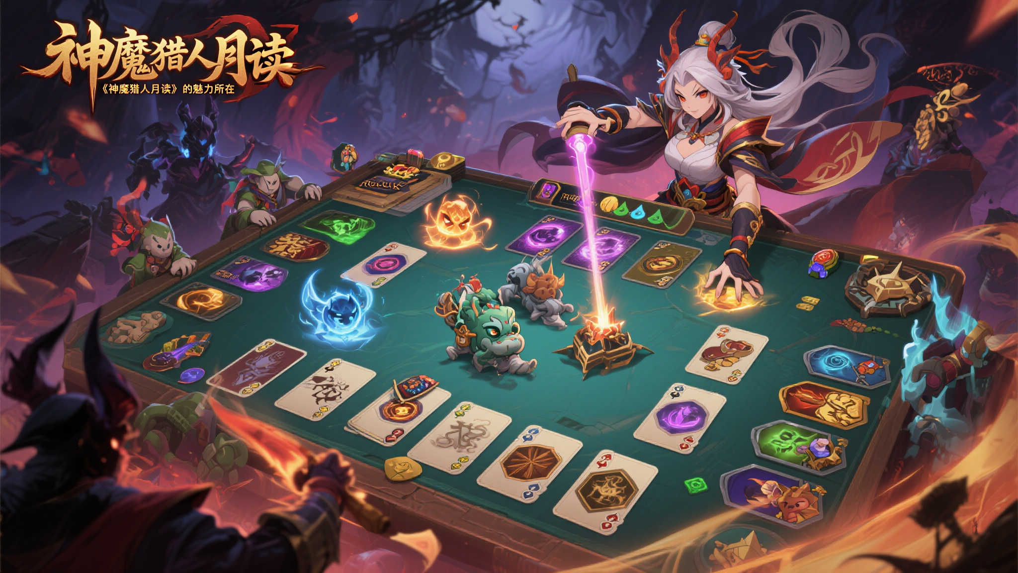 金子一马呈现的Roguelike风格卡牌游戏《月读：神魔猎人